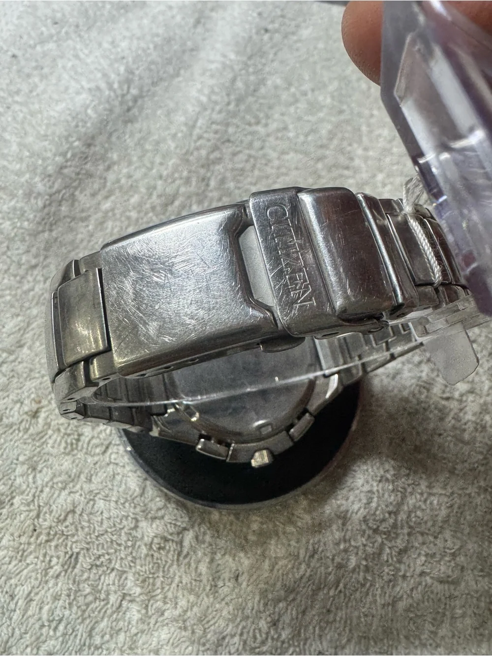 Citizen Eco-Drive Skyhawk Stainless Steel Black Dial Watch
